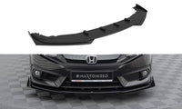 Front Lippe / Front Splitter / Frontansatz Street Pro mit Flaps für Honda Civic X von Maxton Design