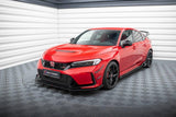 Front Lippe / Front Splitter / Frontansatz mit Flaps für Honda Civic X Sport von Maxton Design