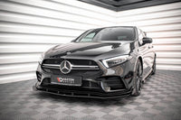 Front Lippe / Front Splitter / Frontansatz Street Pro mit Flaps für Mercedes A35 AMG W177 von Maxton Design