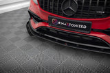Front Lippe / Front Splitter / Frontansatz Street Pro mit Flaps für Mercedes-Benz A45 AMG Aero W176 von Maxton Design