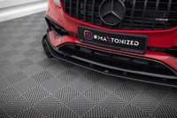 Front Lippe / Front Splitter / Frontansatz Street Pro mit Flaps für Mercedes-Benz A45 AMG Aero W176 von Maxton Design