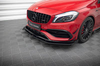 Front Lippe / Front Splitter / Frontansatz Street Pro mit Flaps für Mercedes-Benz A45 AMG Aero W176 von Maxton Design