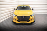 Front Lippe / Front Splitter / Frontansatz Street Pro mit Flaps für Peugeot 208 GT MK2 von Maxton Design