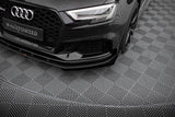 Front Lippe / Front Splitter / Frontansatz Street Pro V.1 mit Flaps für Audi RS3 8V Facelift Limousine von Maxton Design