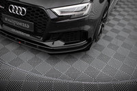 Front Lippe / Front Splitter / Frontansatz Street Pro V.1 mit Flaps für Audi RS3 8V Facelift Limousine von Maxton Design