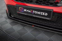 Front Lippe / Front Splitter / Frontansatz mit Flaps für Honda Civic X Sport von Maxton Design