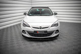 Front Splitter / Cup Schwert / Frontansatz Street Pro für Opel Astra J GTC OPC-Line von Maxton Design