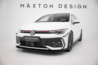 Front Lippe / Front Splitter / Frontansatz Street Pro für VW Golf 8 GTI / GTE Facelift von Maxton Design