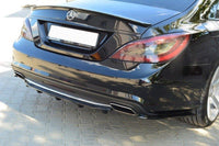 Zentraler Hinterer Splitter mit vertikalen Flaps für Mercedes CLS C218 AMG-Line von Maxton Design