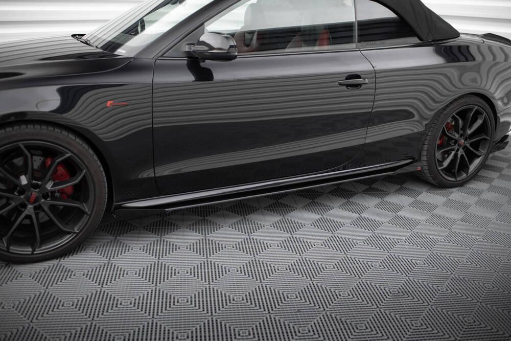 Seitenschweller Erweiterung Street Pro mit Flaps für Audi A5 / A5 S-Line / S5 Coupe / Cabrio 8T / 8T Facelift von Maxton Design