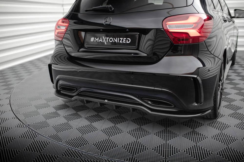 Zentraler Hinterer Splitter für Mercedes A-Klasse W176 AMG-Line Facelift von Maxton Design