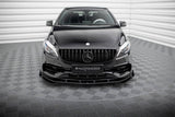 Front Lippe / Front Splitter / Frontansatz V.2 für Mercedes A-Klasse W176 von Maxton Design