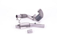 Milltek Downpipe mit 200 Zellen Hi-Flow Sportkat und OPF Ersatzrohr für Polo GTI 2.0 TSI AW ab 2019