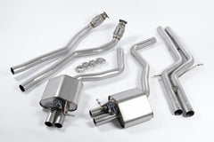 Milltek sports exhaust system from cat for Audi RS6 C7 4.0 TFSI biturbo Quattro incl. Performance Edition from 2013 Road+ / Race