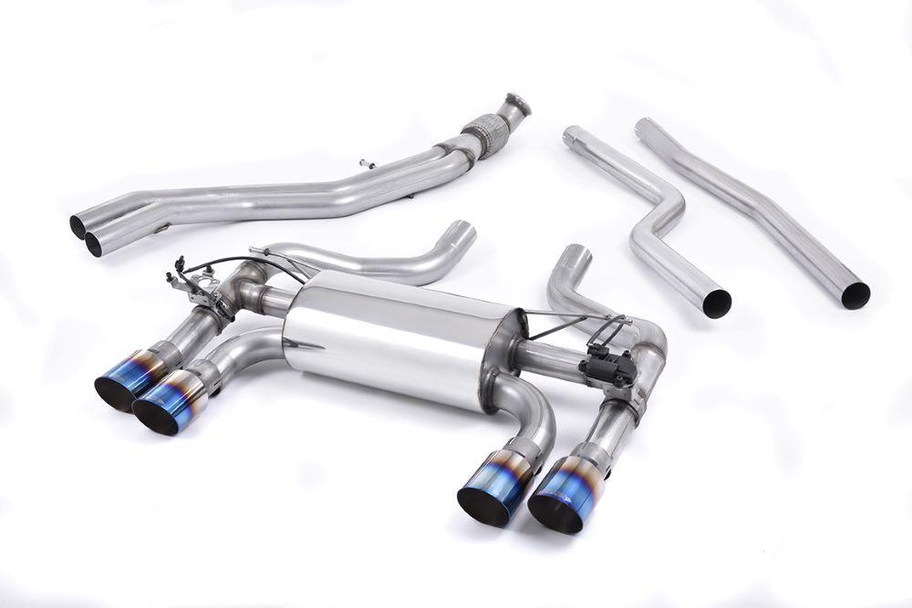  Milltek Sportabgasanlage für BMW M2 Coupé F87 Sport Edelstahl Auspuffanlage mit 4x90mm Endrohrblenden