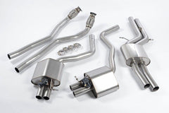 Milltek sports exhaust system from cat for Audi RS6 C7 4.0 TFSI biturbo Quattro incl. Performance Edition from 2013 ECE 