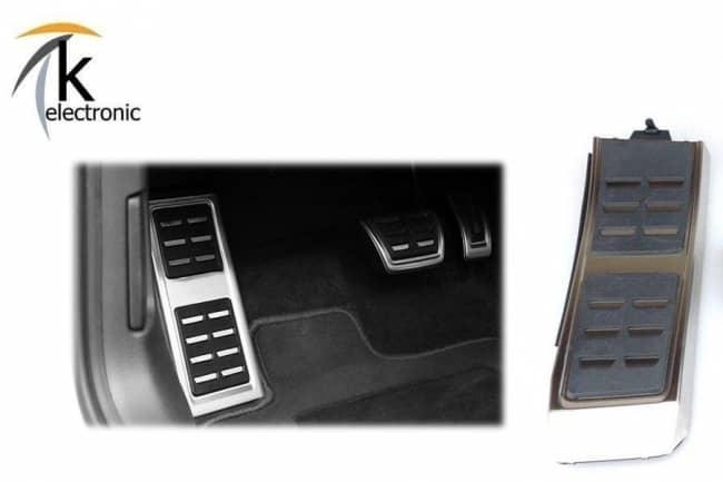 Skoda Karoq NU7 Pedalkappen Edelstahl/Alu Optik mit Fußstütze Automatik