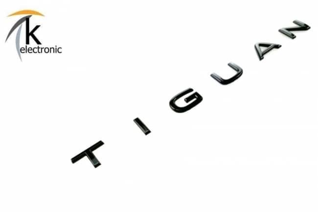 VW Tiguan AD Schriftzug hinten schwarz Heckklappe