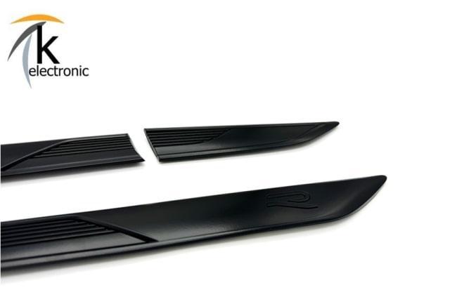 VW Tiguan AD schwarz matt R-Line Embleme Kotflügel Türe links + rechts