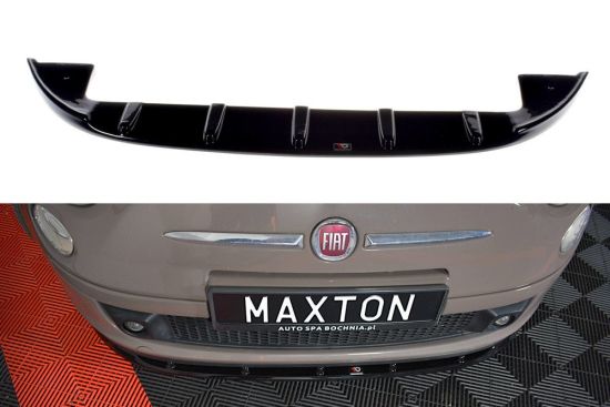 Front Lippe / Front Splitter / Frontansatz V.1 für Fiat 500 von Maxton Design