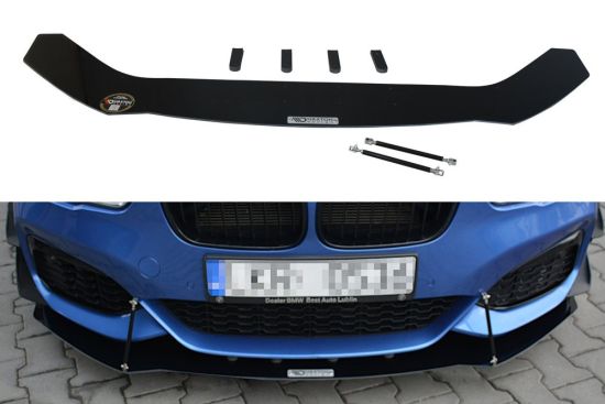 Front Splitter / Cup Schwert / Frontansatz Sport V.1 für BMW 1 F20/F21 M-Power Facelift von Maxton Design