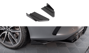 Seitliche Heck Diffusor Erweiterung Street Pro mit Flaps für Mercedes-Benz C43 AMG Coupe C205 Facelift von Maxton Design