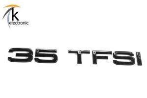 Audi A4 B9 35 TFSI Schriftzug schwarz hinten