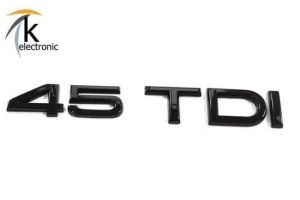 Audi A4 B9 45 TDI Schriftzug schwarz hinten