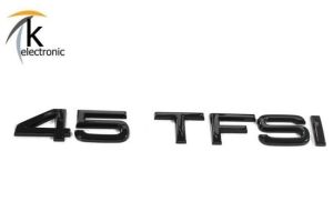 Audi A5 F5 45 TFSI Schriftzug schwarz hinten