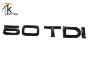 Audi A4 B9 50 TDI Schriftzug schwarz hinten