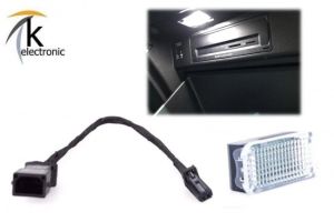 Audi A1 GB Handschuhfachbeleuchtung Halogen auf LED Nachrüstpaket