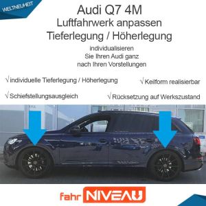 Audi Q7 4M Luftfahrwerk (Audi Adaptive Air Suspension) tieferlegen