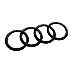Audi Ringe Hinten Schwarz für Audi A1 8X