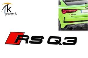 Audi RSQ3 F3 Schriftzug schwarz rote Raute hinten
