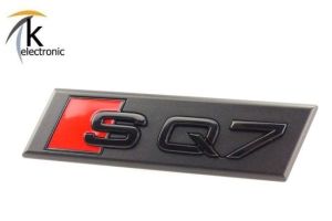 Audi SQ7 4M Schriftzug schwarz rote Raute vorne Facelift ab 2020
