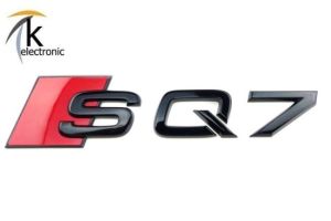 Audi SQ7 4M Schriftzug schwarz rote Raute hinten