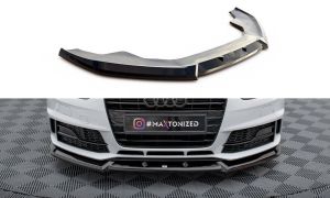 Front Lippe / Front Splitter / Frontansatz V.1 für Audi A4 Competition B8 Facelift von Maxton Design