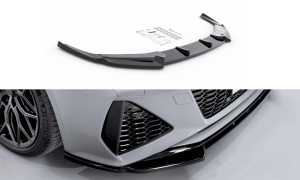 Front Lippe / Front Splitter / Frontansatz V.1  für Audi RS6 C8 von Maxton Design