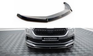 Front Lippe / Front Splitter / Frontansatz V.2 für Tesla Model X Facelift von Maxton Design
