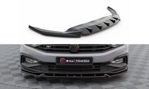Front Lippe / Front Splitter / Frontansatz Street Pro mit Flaps für Audi A5 S-Line / S5 8T von Maxton Design