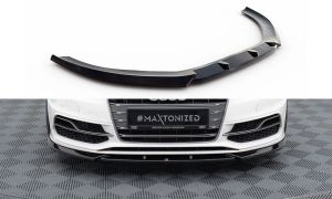 Front Lippe / Front Splitter / Frontansatz V.2 für Audi A3 S-Line 8V Sportback von Maxton Design