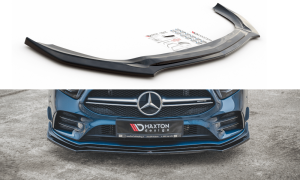Front Splitter / Cup Schwert / Frontansatz V.2 für Mercedes A-Klasse AMG Line W177 von Maxton Design