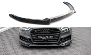 Front Lippe / Front Splitter / Frontansatz V.3 für Audi A3 S-Line 8V Facelift Sportback von Maxton Design