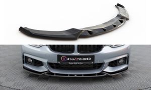 Front Lippe / Front Splitter / Frontansatz V.3 für BMW 4 F32 M-Paket von Maxton Design
