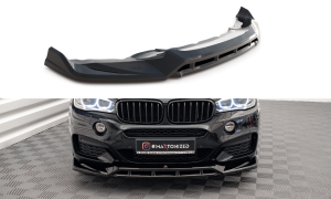 Front Lippe / Front Splitter / Frontansatz V.3 für BMW X6 M-Paket F16 von Maxton Design