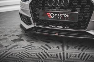Front Diffusor / Front Splitter / Cup Schwert / Frontansatz V.4 für Audi A4 B9 S line von Maxton Design
