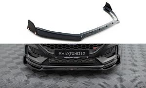 Front Lippe / Front Splitter / Frontansatz V.4 mit Flaps für Ford Fiesta ST MK8 Facelift von Maxton Design