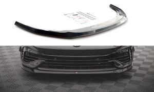 Front Lippe / Front Splitter / Frontansatz Racing mit Flaps für VW Golf 8 GTI von Maxton Design