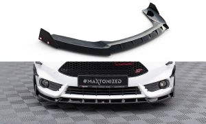 Front Lippe / Front Splitter / Frontansatz V.6 mit Flaps für Ford Fiesta ST MK7 Facelift von Maxton Design