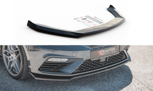 Front Splitter / Cup Schwert / Frontansatz V.7 für Seat Leon Cupra / FR Mk3 FL von Maxton Design